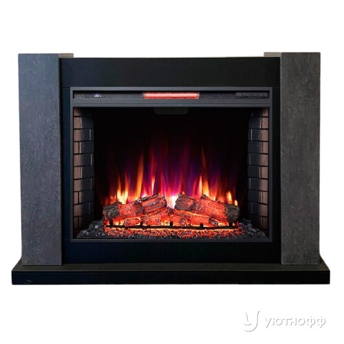 Электрокамин Твилс с широким очагом Antares 33