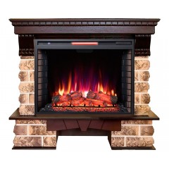 Каминокомплект Экстер Кавказ 33 (портал InterFlame Exter Kavkaz + очаг Antares 33 LED FX QZ)