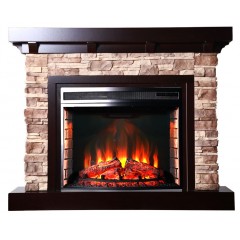 Каминокомплект Флагстоун 28 (портал InterFlame Flagstone + очаг Panoramic 28 LED FX)