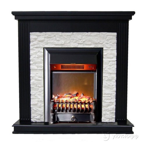 Электрокамин Сиена с классическим очагом на выбор