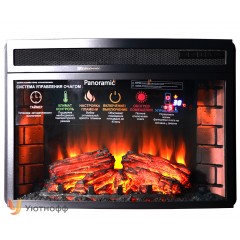 Электрокамин InterFlame Panoramic 25 LED FX (очаг Панорамик 25 со звуком)
