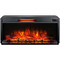 Электрокамин InterFlame Foton 36 LED FX Quartz (широкий очаг Фотон 36)