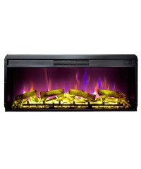 Электрокамин InterFlame Foton 42 LED FX Quartz (разноцветное пламя)