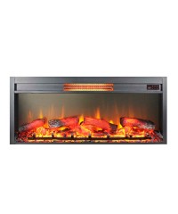 Электрокамин Foton 42 LED FX Quartz (с рамкой для наружной установки)