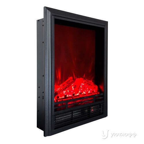 Электроочаг Либерти черный со звуком и пультом ДУ