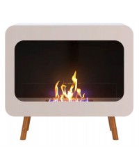 Напольный биокамин Аsама белый