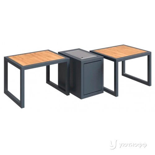 Модульный камин на газу с пристольем Катла Модульный камин на газу с пристольем Катла
