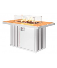 Уличный газовый камин Мерапи (белый)