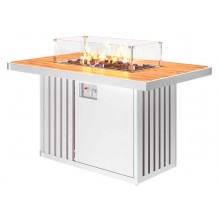 Уличный газовый камин Мерапи (белый)