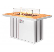 Уличный газовый камин Мерапи (белый)