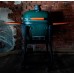 Угольный гриль Forno зеленый с пристольями и колесами