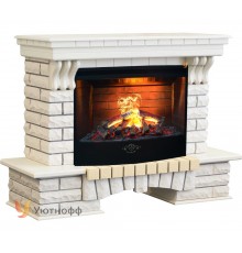 Каминокомплект Кантри 3Д (портал RealFlame Country WT / AO + очаг 3D Firestar 33)