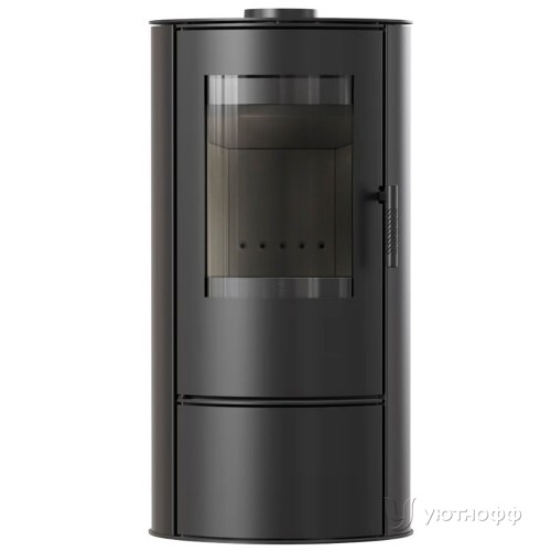 Печь-камин Илднорд Локи черная футеровка сталь