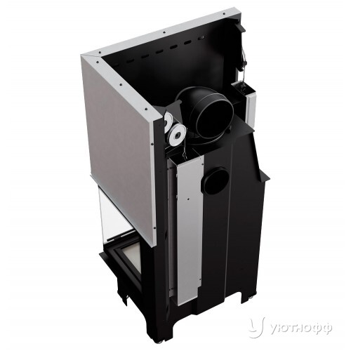 Каминная топка из стали VNP 700 / 480 правый угол Каминная топка из стали VNP 700 / 480 правый угол