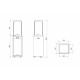 Обогреватель на газу Kratki PATIO/LIGHT белая сталь с ручным управлением