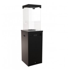 Уличный обогреватель Kratki PATIO/LIGHT черный с ручным управлением