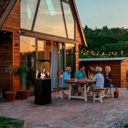 Обогреватель на газу Kratki PATIO/LIGHT черная сталь с ручным управлением Обогреватель на газу Kratki PATIO/LIGHT черная сталь с ручным управлением