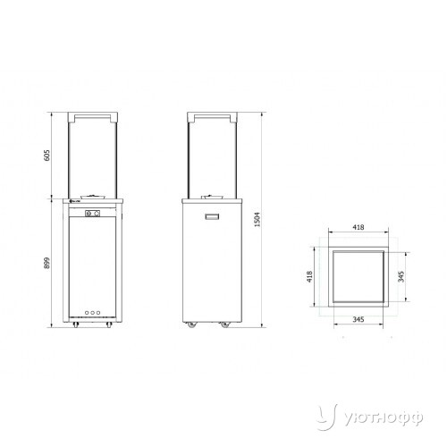 Обогреватель на газу Kratki PATIO/LIGHT черная сталь с ручным управлением Обогреватель на газу Kratki PATIO/LIGHT черная сталь с ручным управлением