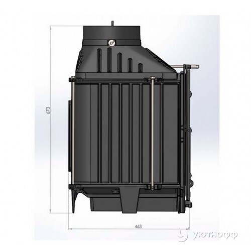Чугунная каминная топка LK 700 (13 кВт) Чугунная каминная топка LK 700 (13 кВт)