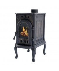 Печь отопительная ПМЧ-6С "Люция" со стеклом (Окрашенная)