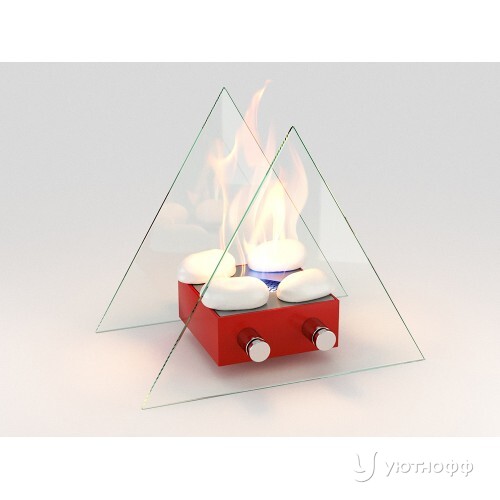 Биокамин настольный Lux Fire ВУЛКАН М красный Биокамин настольный Lux Fire ВУЛКАН М красный
