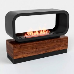 Тумба Империал-1200 с автоматическим биокамином Smart Flame 800 RC