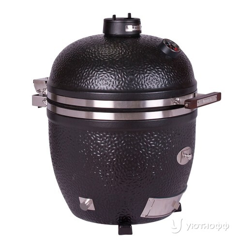 Угольный гриль Монолит Avantgarde Lechef  черный матовый