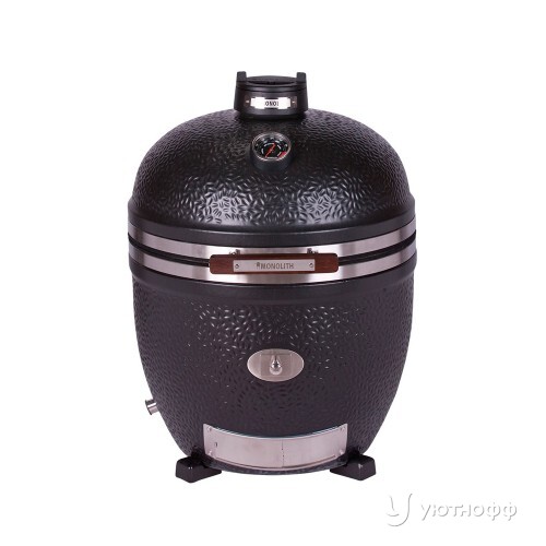 Угольный гриль Монолит Avantgarde Lechef  черный матовый