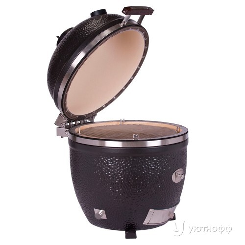 Угольный гриль Монолит Avantgarde Lechef  черный матовый