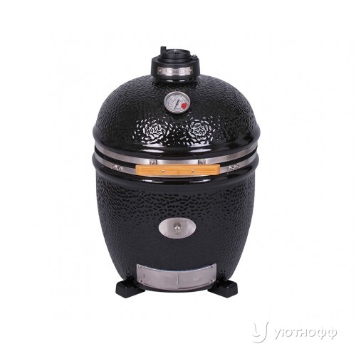 Угольный гриль Монолит Ля Шеф Черный с керамическими ножками Угольный гриль Монолит Ля Шеф Черный с керамическими ножками