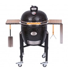 Керамический гриль Monolith Le Chef Pro Serie 2.0 черный на ножках