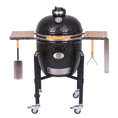 Керамический гриль Monolith Le Chef Pro Serie 2.0 черный на ножках