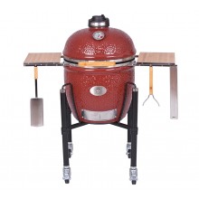 Керамический гриль Monolith Le Chef Pro Serie 2.0 красный на ножках