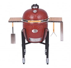 Керамический гриль Monolith Le Chef Pro Serie 2.0 красный на ножках