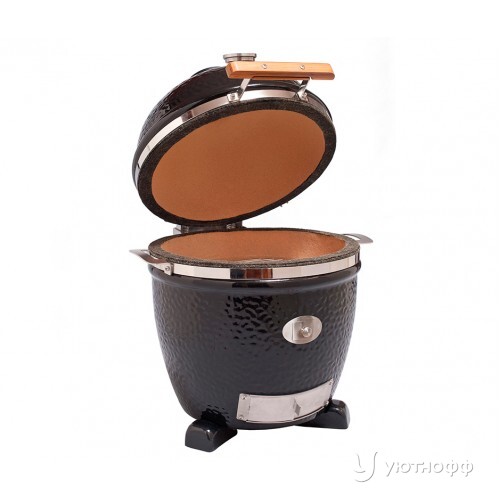Угольный гриль Монолит Джуниор Черный с керамическими ножками Угольный гриль Монолит Джуниор Черный с керамическими ножками