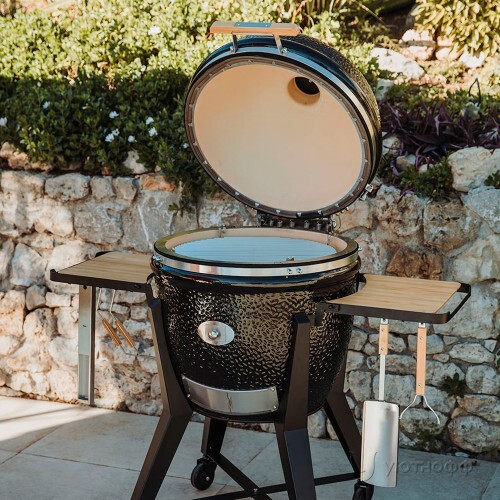 Угольный гриль Монолит Ту Классик с боковыми столиками