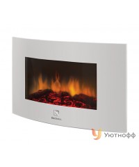 Электрокамин Electrolux EFP/W-1200URLS белый (закругленный настенный очаг)