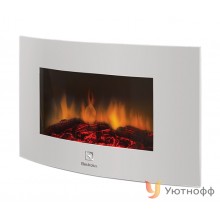 Электрокамин Electrolux EFP/W-1200URLS белый (закругленный настенный очаг)