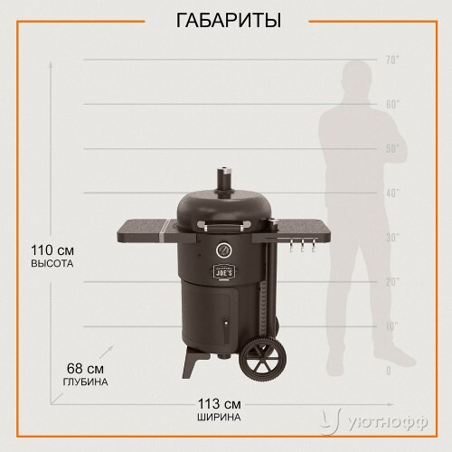 Коптильня Oklahoma Joe's Drum Bronco 2.0 черный