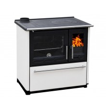 Дровяная отопительно-варочная печь Plamen 850 Glas (кухонная плита 850 Глас) правая / левая