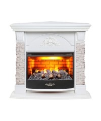 Угловой каминокомплект Афина 3Д (портал Athena Corner GR + очаг 3D Firestar 25.5)