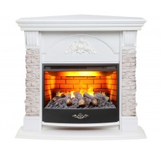 Угловой каминокомплект Афина 3Д (портал Athena Corner GR + очаг 3D Firestar 25.5)