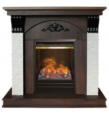 Каминокомплект Корфино 3Д орех (портал RealFlame Corfino NT-F316 + очаг 3D Olympic)
