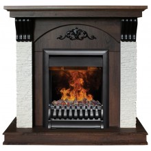 Каминокомплект Корфино 3Д орех (портал RealFlame Corfino NT-F316 + очаг 3D Oregan)