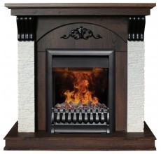 Каминокомплект Корфино 3Д орех (портал RealFlame Corfino NT-F316 + очаг 3D Oregan)