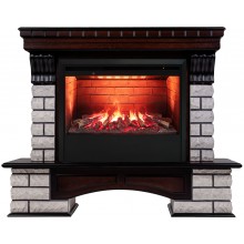 Каминокомплект Кантри Рок 3Д (портал Country Rock 26 AO-215 + очаг 3D Helios 26)