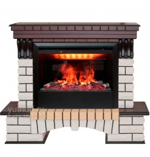 Каминокомплект Кантри 3Д Гелиос 26 (портал RealFlame Country 26 AO + очаг 3D Helios 26)
