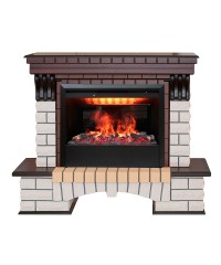 Каминокомплект Кантри 3Д (портал RealFlame Country 26 AO + очаг 3D Novara 26 / Helios 26)