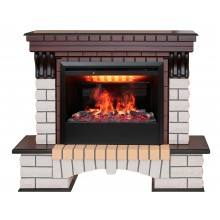 Каминокомплект Кантри 3Д (портал RealFlame Country 26 AO + очаг 3D Novara 26 / Helios 26)