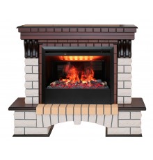 Каминокомплект Кантри 3Д (портал RealFlame Country 26 AO + очаг 3D Novara 26 / Helios 26)